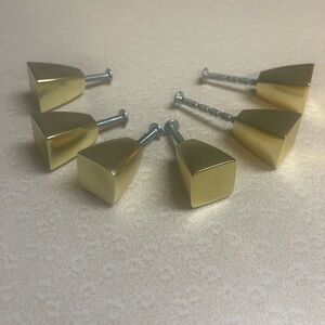 Set of Gold Drawer Knobs 6